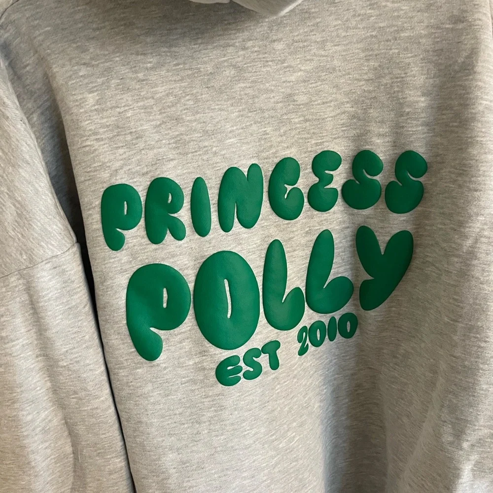 NWT Princess Polly Light Gray Hoodie - Picture 3 of 10